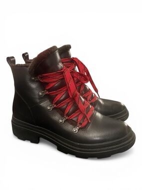 Naturalizer Women’s Julian Waterproof Boots- Black Leather Upper- Size 8.5